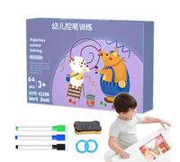 Tarjetas de ejercicios de escritura para niños, juguetes educativos para guía de bolígrafos | Juego de ejercicios de escritura a mano para niños, para de cumpleaños, escuelas, guarderías