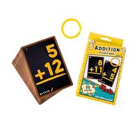Tarjetas de enseñanza para habilidades de computación mental - Adición Multiplicación División | Flashcard Matemáticas Escuela Primaria | Material respetuoso con el medio ambiente 50 Cartas para