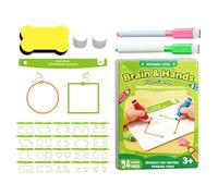 Tarjetas De Entrenamiento Cerebral - Juego De Aprendizaje De 7,68 Pulgadas | 20 Piezas De Papel - Tarjetas Flash De Desarrollo Del Cerebro Izquierdo Y Derecho Con Goma De Pluma para, Habilidades