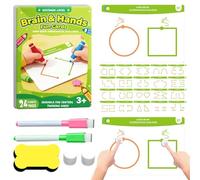 Tarjetas de entrenamiento cerebral - Juguetes educativos para desarrollar la mente izquierda y derecha, cuerpo de papel recubierto | Kit de aprendizaje cognitivo para interacción entre padres e hijos