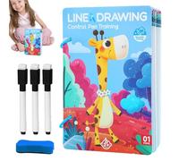 Tarjetas de entrenamiento con control de lápiz, juego educativo para guía de lápices y promoción temprana, divertido aprendizaje de escritura con actividades de ejercicio para niños en edad preescolar