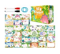Tarjetas De Entrenamiento De Control De Plumas, Juguete De Educación Temprana Borraable, Tarjetas De Aprendizaje De Escritura Y Dominio De Bolígrafo, Para Aprendizaje De Verano, Kindergarten, Niños Y