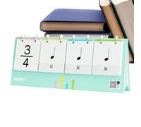 Tarjetas De Entrenamiento Para El Ritmo Musical - Tarjetas Flash Para El | Aprendizaje Del Piano 45x15x7 Cm, Herramienta Para Enseñar El Ritmo Fácil | Folletos De Sonido Para Niños, Niñas, Niños