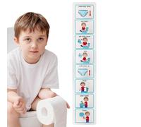 Tarjetas de entrenamiento para ir al baño: juego de instrucciones de baño ilustradas, tablero de seguimiento de recompensas educativas, ayudas didácticas interactivas que fomentan la práctica independ