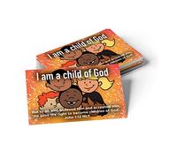 Tarjetas de escritura para niños y jóvenes, paso a paso, I am a Child of God (I am a Child of God), John 1:12, 25 unidades