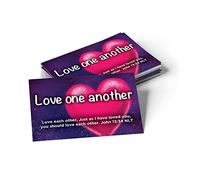 Tarjetas de escritura para niños y jóvenes, Pass Along, Love One Another, John 13:34, paquete de 25