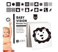 Tarjetas De Estimulación De La Visión Del Bebé - Tarjetas De Aprendizaje Para Niños Pequeños De Alto Contraste | Ayuda A Los Niños A Desarrollarse En Todos Los Aspectos, Tarjeta Didáctica De Actividad