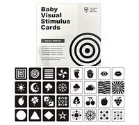 Tarjetas de estimulación visual para bebés | 16 Tarjetas flash para bebés de alto contraste, tarjetas flash para niños pequeños, juguetes sensoriales para bebés de 0 a 3 años percepción sual