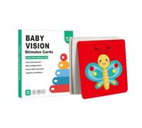 Tarjetas de estimulación visual para bebés - Fichas sensoriales de alto contraste para niños pequeños | 20 tarjetas de doble cara, 40 patrones, material de papel para actividades de aprendizaje para