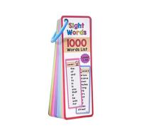 Tarjetas de estudio de doble cara con palabras de vista de alta frecuencia, lectura de inglés para aprendizaje de idioma inglés, vocabulario de doble cara, aprendizaje visual