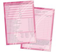 Tarjetas de extensión de pestañas tamaño A6, registro de consulta de clientes de salón y terapeuta, servicios de tratamiento, formularios de perfil y grabación, Beauty Stationery de 105 x 148 mm,