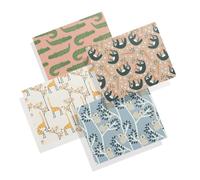 Tarjetas de felicitaci n con estampados variados de animales de Twigs Paper - Papeler a