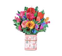 Tarjetas de Felicitaci?N con Ramo Flores Emergentes para Mam?, Tarjeta Emergente Papel Cumplea?Os 3D Regalos del D?A la Madre Mujeres C