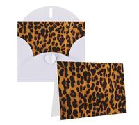 Tarjetas de felicitación con estampado de leopardo y guepardo, tarjetas de agradecimiento en blanco con sobres, tarjetas de cumpleaños para todas las ocasiones