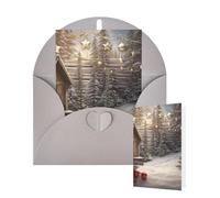 Tarjetas de felicitación de cumpleaños con sobres, tarjetas de madera en blanco para todas las ocasiones, tarjeta de agradecimiento para invitaciones de boda, Navidad, 10 x 15 cm