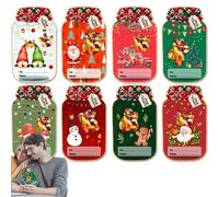 Tarjetas de felicitación de invierno | Bonitas tarjetas de felicitación resistentes de Navidad, tarjetas navideñas con bolsa de golosinas, diseño hueco para familiares, amigos y niños