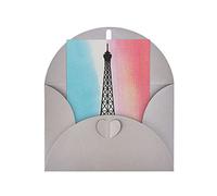 Tarjetas de felicitación de la Torre Eiffel, sobres únicos para tarjetas de bricolaje, invitaciones de boda, cumpleaños, tarjetas en blanco para todas las ocasiones