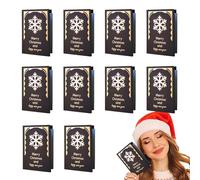 Tarjetas de felicitación de Navidad | Juego de 10 tarjetas de Navidad con sobres, tarjetas navideñas surtidas, postales de vacaciones, tarjetas de feliz Navidad para niños, familiares, amigos