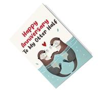 Tarjetas De Felicitación De Relaciones,Papel Grueso Elegante Tarjeta De Cumpleaños Romántica Con Sobre - Tarjeta De Felicitación Del Aniversario De San Valentín - Para Mujeres Adultos Amantes Familia