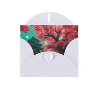 Tarjetas de felicitación de sobre blanco con patrón único de Elysium de jardín para escribir tus bendiciones para varias fiestas