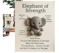 Tarjetas de felicitación de tamaño de bolsillo, coleccionables, símbolo de esperanza, recuerdo de elefante, para adolescentes, mujeres, madre, dama, escritorio, estantería, mesita de noche, lugar de