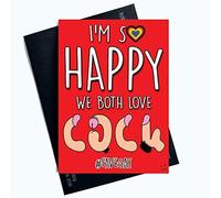 Tarjetas de felicitación divertidas para el día de San Valentín para él Tarjetas de felicitación para él Tarjeta de San Valentín para novio marido prometido LGBTQ LGBT regalos comedia PC712