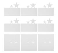 Tarjetas de Felicitación en Color Claro Estrella 50piezas, Cartulina Lisa | Halloween, para Mensajes Personalizados, Fiestas de Cumpleaños, Corte Estrellado, Superficie Suave