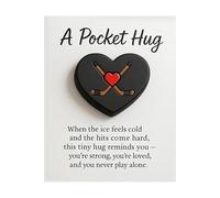 Tarjetas de felicitación genéricas con forma de corazón de hockey - Tarjetas de felicitación compactas, colgante portátil, diseño práctico | Ideal para la cartera de viaje, hogar, , vacaciones