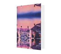 Tarjetas de felicitación grises con sobres, tarjetas de notas en blanco con estampado de The Old Hollywood, perfectas para cumpleaños, bodas, aniversarios