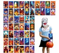 Tarjetas de Felicitación Halloween 50 piezas, Papelería Decorativa para