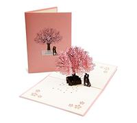 Tarjetas de Felicitación, Tarjeta de San Valentín con Sobre, Tarjeta de Felicitación Pop Up 3D, Tarjeta de Felicitación de Boda e Invitación, para Novios, Novias, Aniversario, San Valentín, Graduación