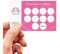 Tarjetas de Fidelización Personalizadas | Loyalty Card | Tarjeta de Sello | Tamaño: 85x55mm - Retangular | Escojer un Diseño