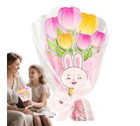 Tarjetas De Flores Para El Día De La Madre | Tarjetas De Felicitación Florales Para Mamá | Actividad Manual Interactiva Para Fortalecer Vínculo Afectivo Entre Padres E Hijos Para Madres, Abuelas Y Esp