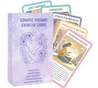 Tarjetas de habilidades de afrontamiento de terapia somática para regulación del sistema nervioso, 50 tarjetas de ejercicios de psicoterapia somática para curación de traumas, regulación emocional,