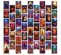 Tarjetas De Halloween - 4x6in Fright Impresiones Vintage, Selección De Obras De Arte Espectrales, 'Ilustración De Horror, Acabado Recubierto Premium, Colección De Vintage | Acentos