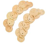 Tarjetas de Hitos de Madera Nube para Ñiño, 8 Piezas