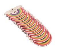 Tarjetas de Hitos Mensuales de Madera para Bebés, 13 Piezas, Diseño de Arcoíris, Uso Multifuncional para Sesiones de Fotos de Bebés