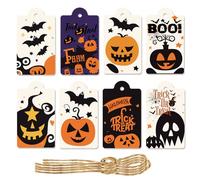 Tarjetas de Identificación de Halloween, Etiquetas Colgables para Fiestas, 80 Etiquetas De Papel Colgantes Para Botellas De Vino Organizadores De Eventos Decoradores Del Hogar Profesores De