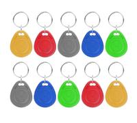 Tarjetas de identificación de proximidad - Llavero sin contacto de 125 KHz | Llaveros de proximidad RFID grabables, llaveros RFID duraderos con detección sensible de solo lectura impermeable para