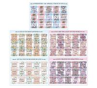 Tarjetas de índice bíblico - Etiquetas adhesivas laminadas estilo boho | Fácil navegación entre los libros de la Biblia - 5 hojas de pegatinas con impermeables | Herramienta para estudio