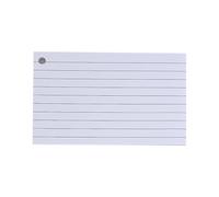 Tarjetas de índice forradas en blanco con anillos de encuadernación, tarjetas de estudio, juego de estudio para aprender revisiones alineadas, nota para estudiar
