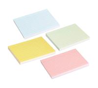 Tarjetas de índice, tarjetas flash para estudiar tarjetas de estudio 4x | Papel de cartón gobernado para enseñar preparación de exámenes presentación de manualidades para planificación de diario