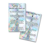 Tarjetas de instrucción pre y post bronceadas con estampado físico de 5 x 8,9 cm, tamaño de tarjeta de visita | diseño holográfico de arco iris mate no reflectante