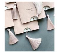 Tarjetas De Invitación De Boda 100 Uds. Sobres y borlas de estilo franela Tarjeta De Invitación De Boda personalizada hecha a mano(Pink,75 piece)