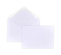 tarjetas de invitación de boda de lujo sobre grueso 10 de lujo de la pata señaló borrado 162 x 229 mm C5 A5 brillante 135g blanco