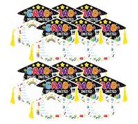 Tarjetas De Invitación Para Ceremonia De Graduación 2025,24 Tarjetas De Maternal Para Anuncio Diploma - Tarjetas De Felicitación Forma Sombrero Estudiante - Accesorios para Eventos