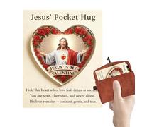 Tarjetas de Jesús - Recuerdo De Aliento Acrílico 2D | Tarjeta De Regalo Inspirador Para Conservar - Para Iglesia Amigos Viajeros Casa Trabajo Reuniones Empleados Graduados Equipo Incentivos Estudios