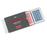 Tarjetas De Juego Rummy Bridge Torcello All Plástico Estuche Doble Dal Negro