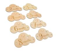 Tarjetas de Madera Nube para Hitos de Ñiño, 8 Piezas