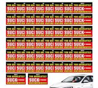 Tarjetas de mal estacionamiento, notas divertidas, etiquetas de , 5.12 x 3.54 x 0.79 pulgadas, tamaño, 50 razones divertidas, juego de tarjetas de broma, idea de regalo de broma, etiquetas de